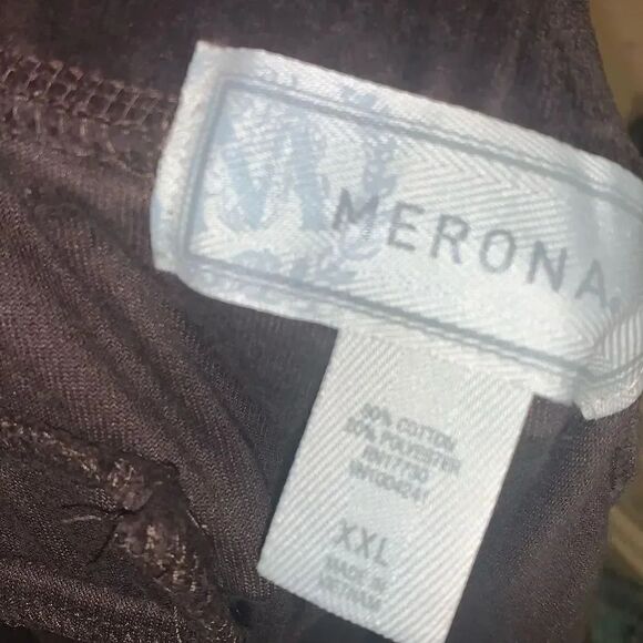 Vintage y2k brown velour flare pants - Picture 3 of 4